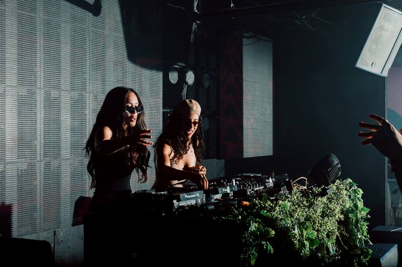 Spin Lab DJs at the decks